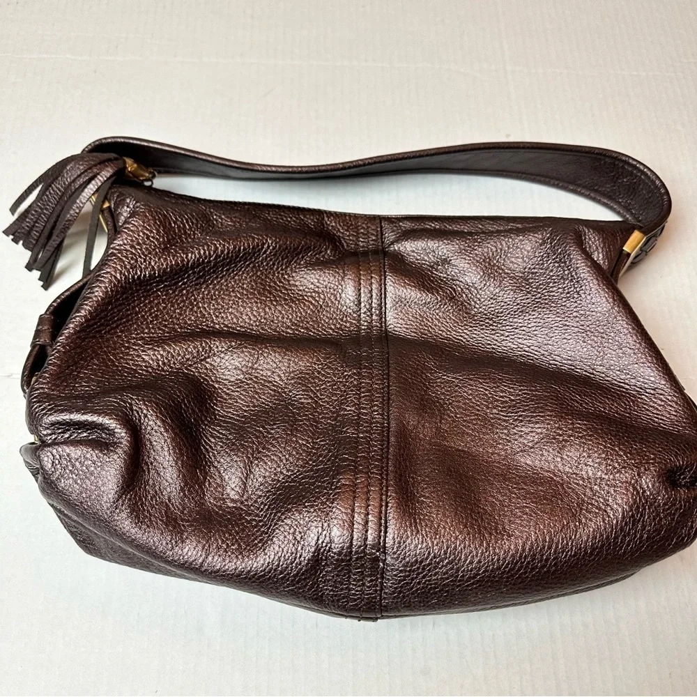 Vintage Y2K Elliott LuccaLeather Hobo Bag SoftPebbled Leather Everyday Shoulder